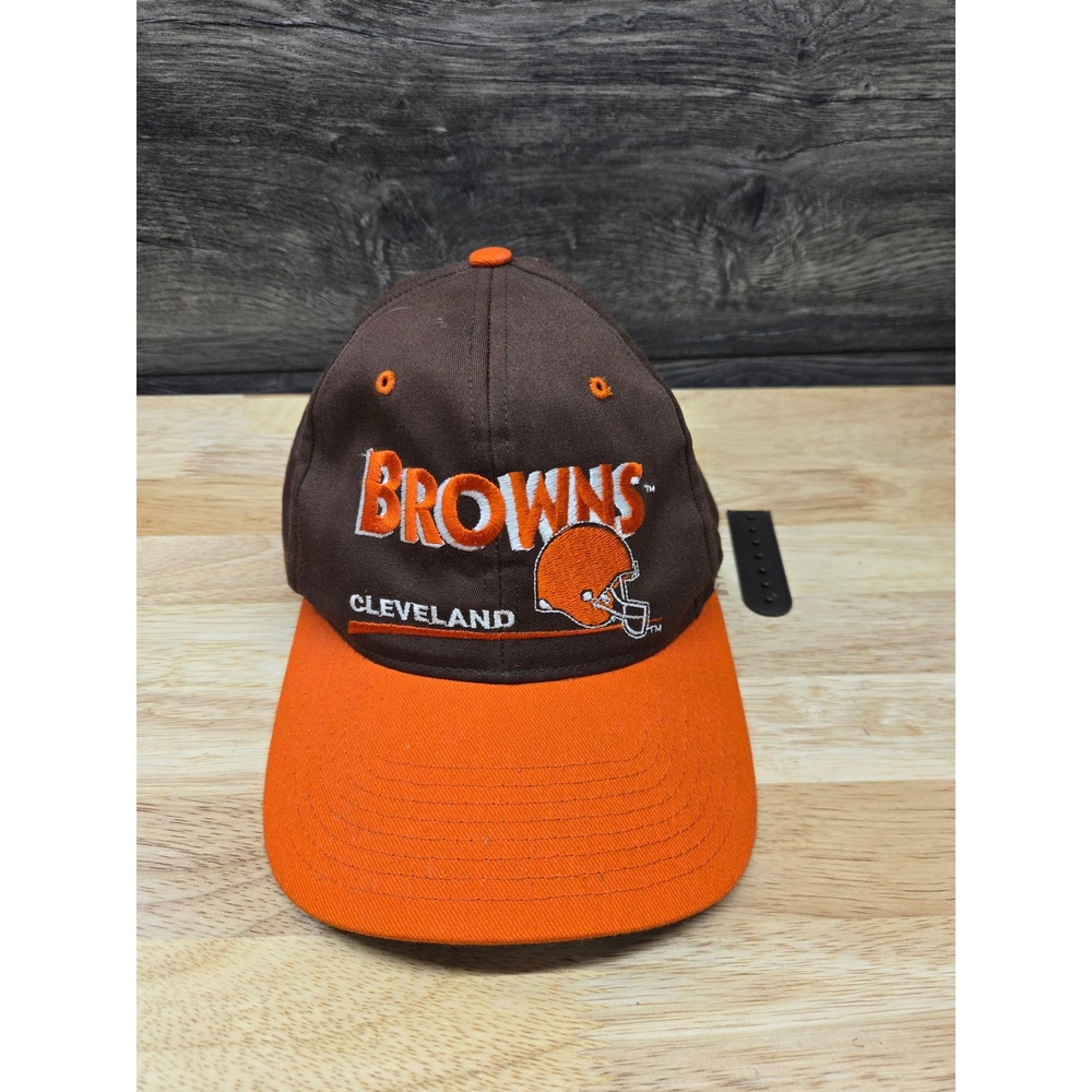 Vintage Cleveland Browns Eastport Snapback Hat NFL Brown Orange Needs Repair